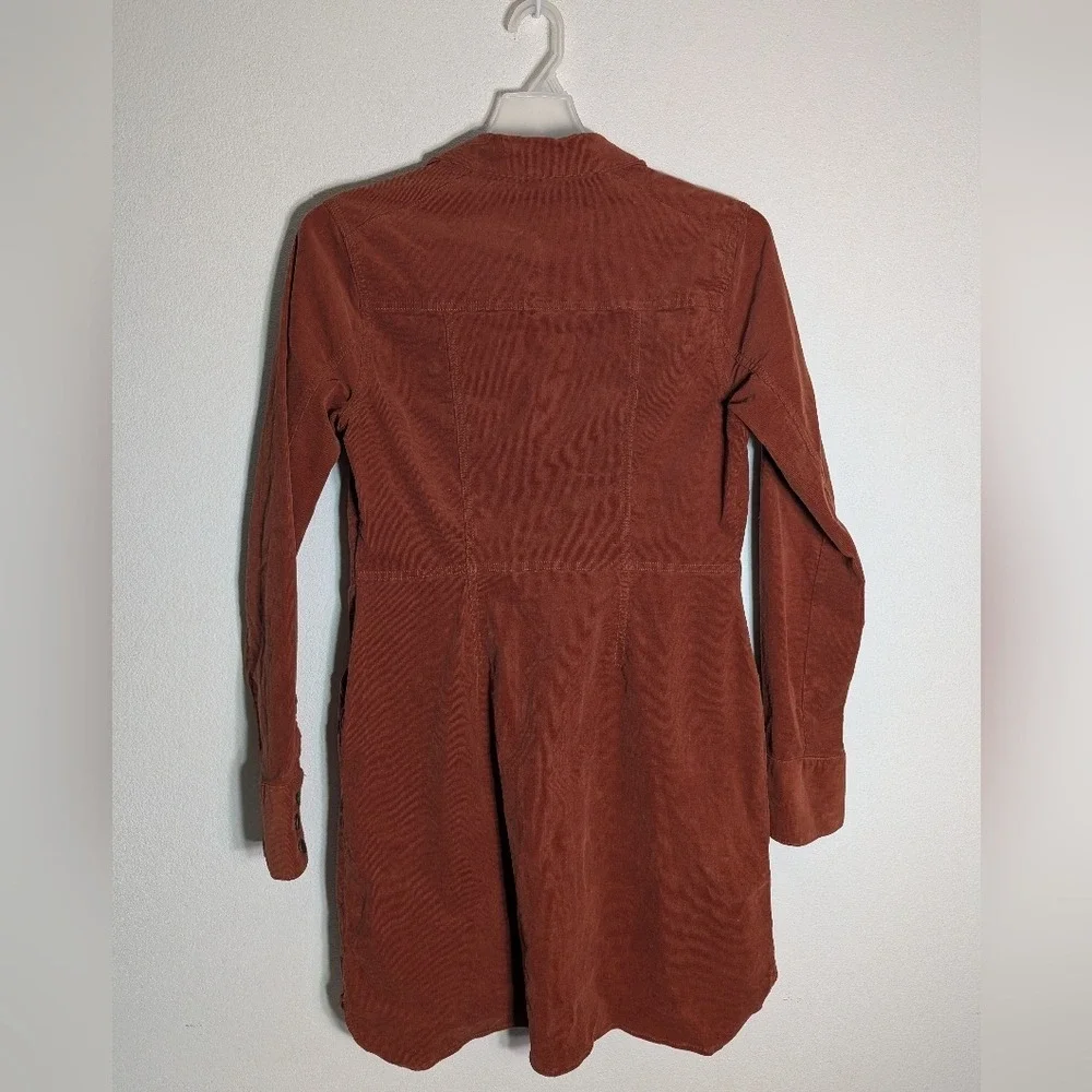 Free People Women's Dress Dynamite Corduroy‎ Burnt Orange Large